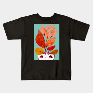 Cute Molar Plant illustration - for Dentists, Hygienists, Dental Assistants, Dental Students and anyone who loves teeth by Happimola Kids T-Shirt
